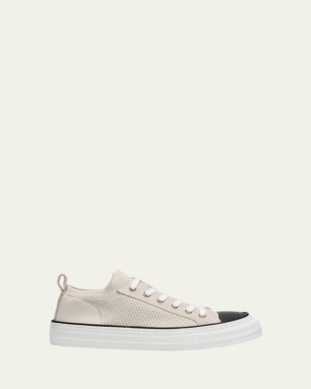 Knit Monili Cap-Toe Sneakers